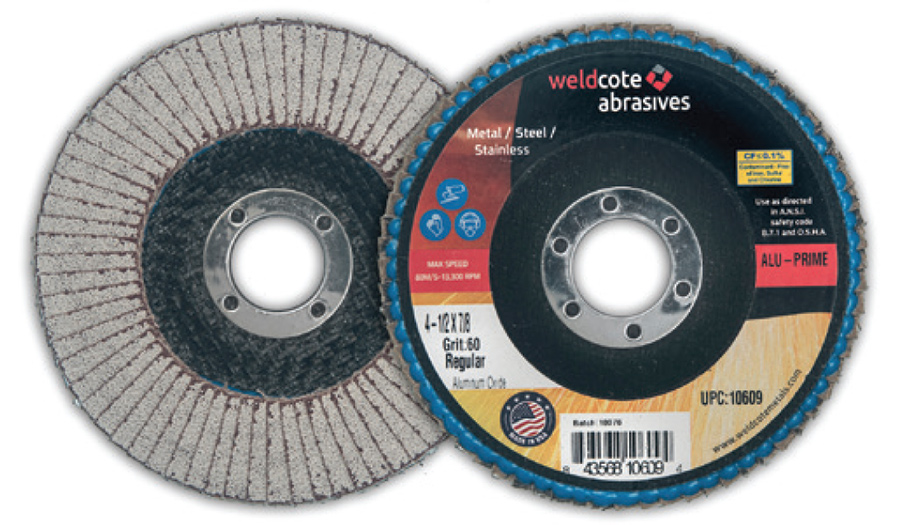 Flap discs designed for aluminum