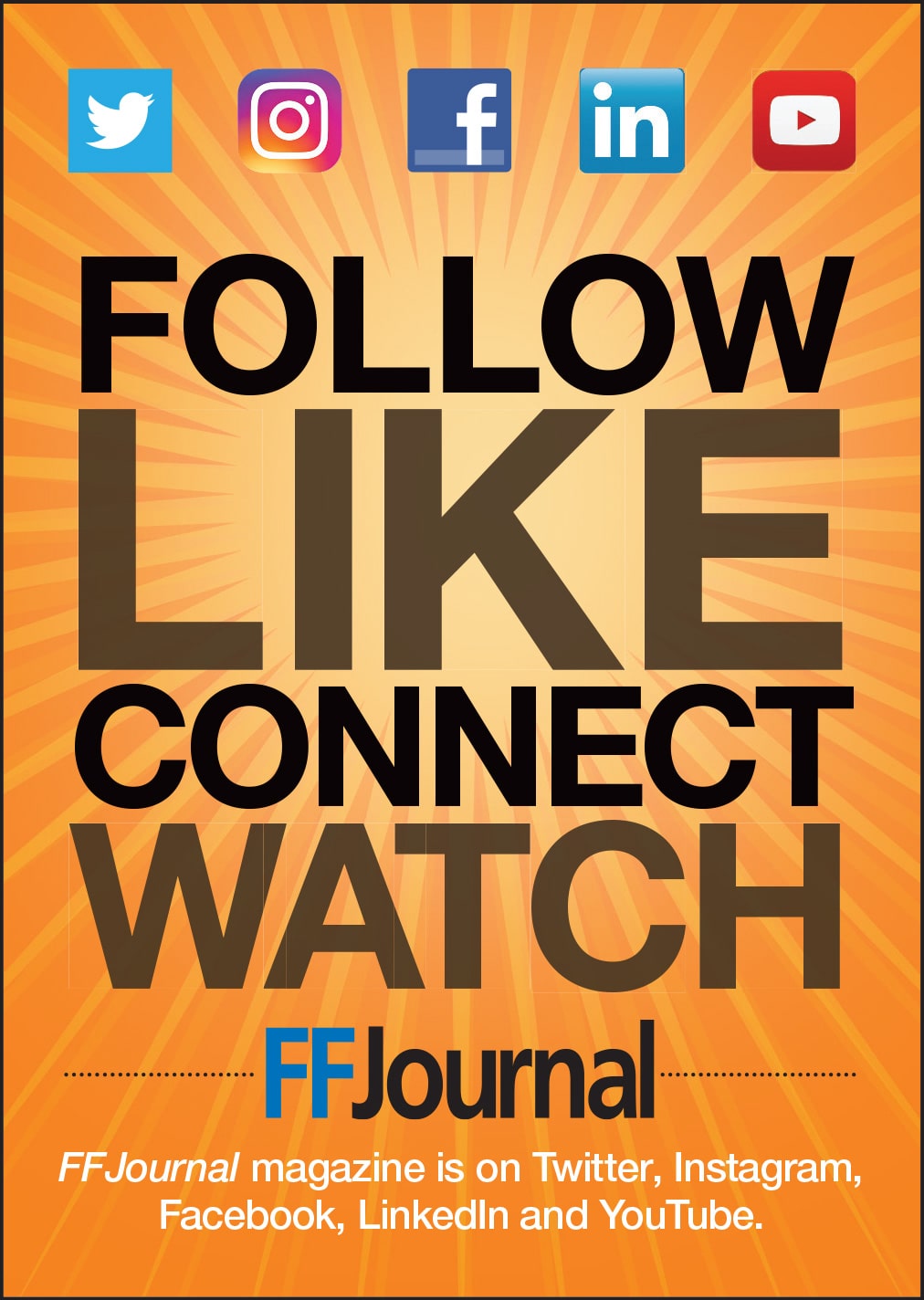 FFJournal Social Media Follow Advertisement