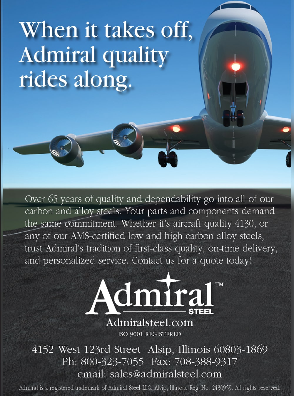 FF Journal Advertisement: Admiral Steel