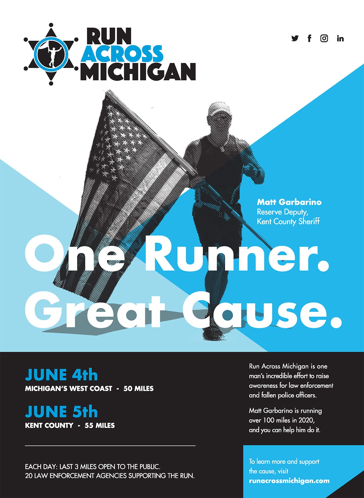Run Across Michigan Advertisement 