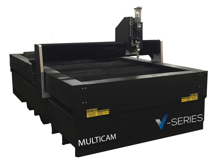 black MultiCam V-Series machine
