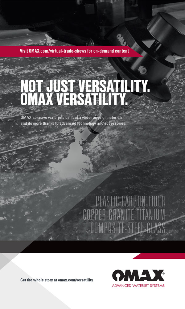 Omax Advanced Waterjet Systems Advertisement
