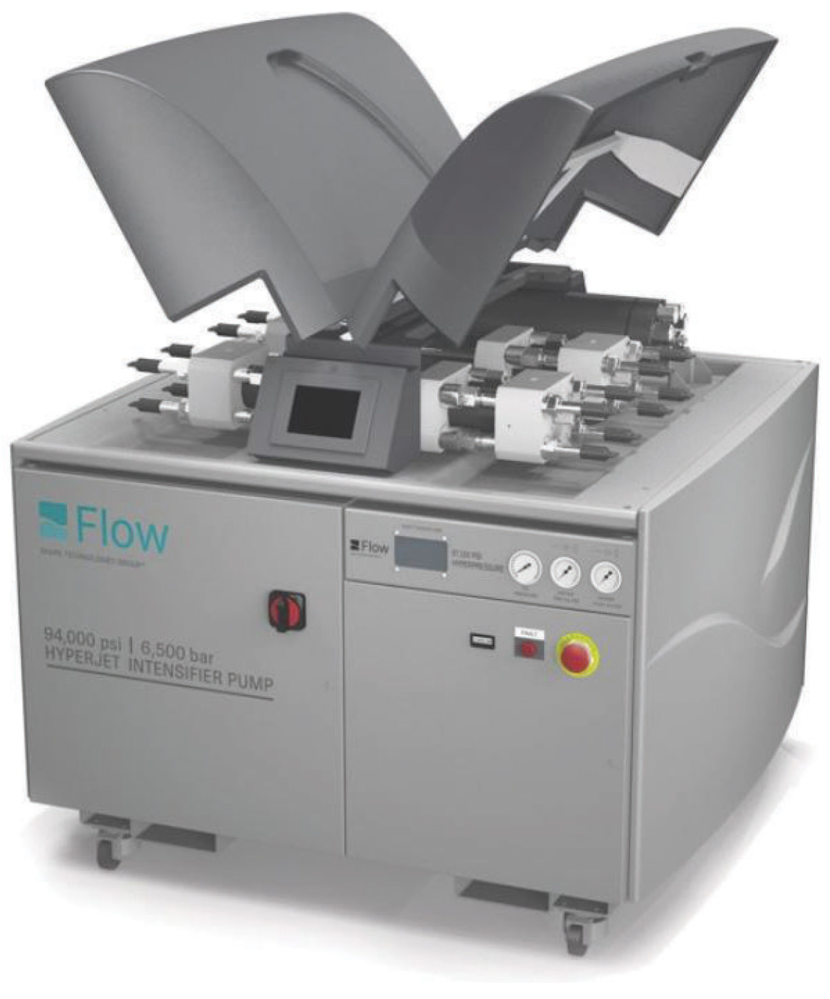 Image of Flow’s HyperJet pump with 94,000 psi