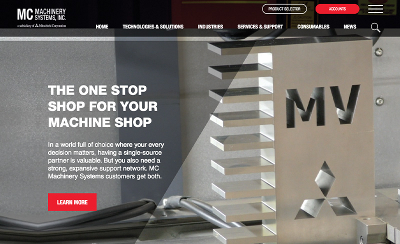 MC Machinery website