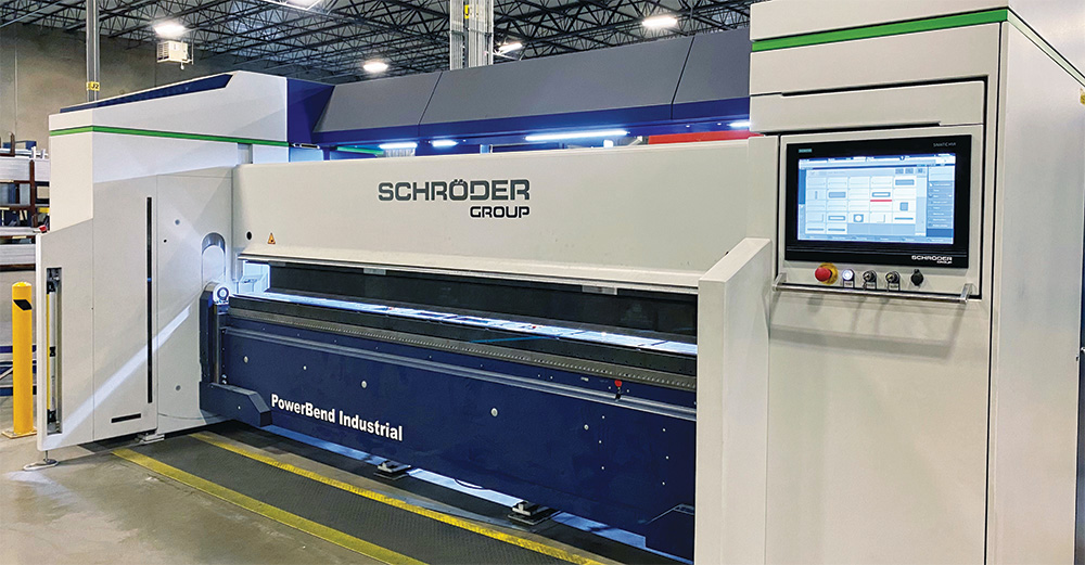 Schröder PowerBend 4m metal folding machine
