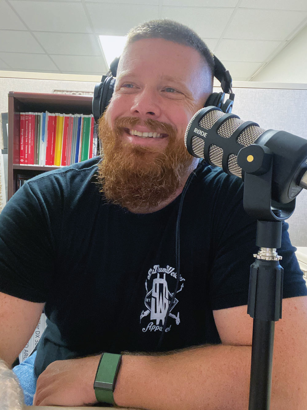 Jason Becker smiling on podcast