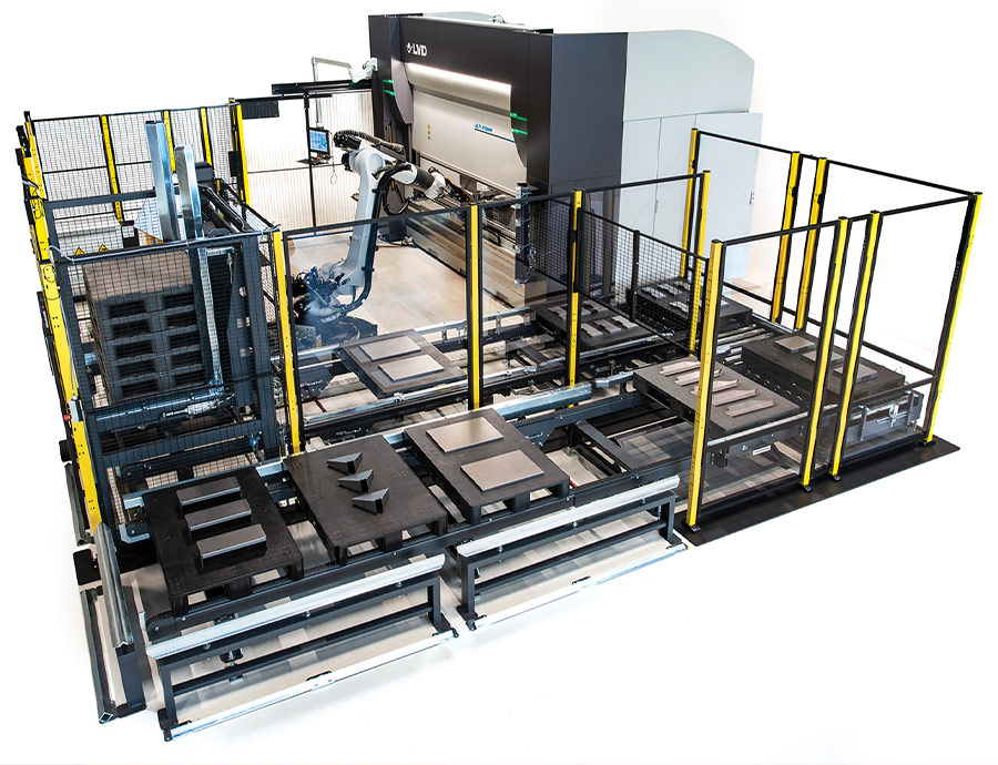 Bending system adds automated tool changing press brake