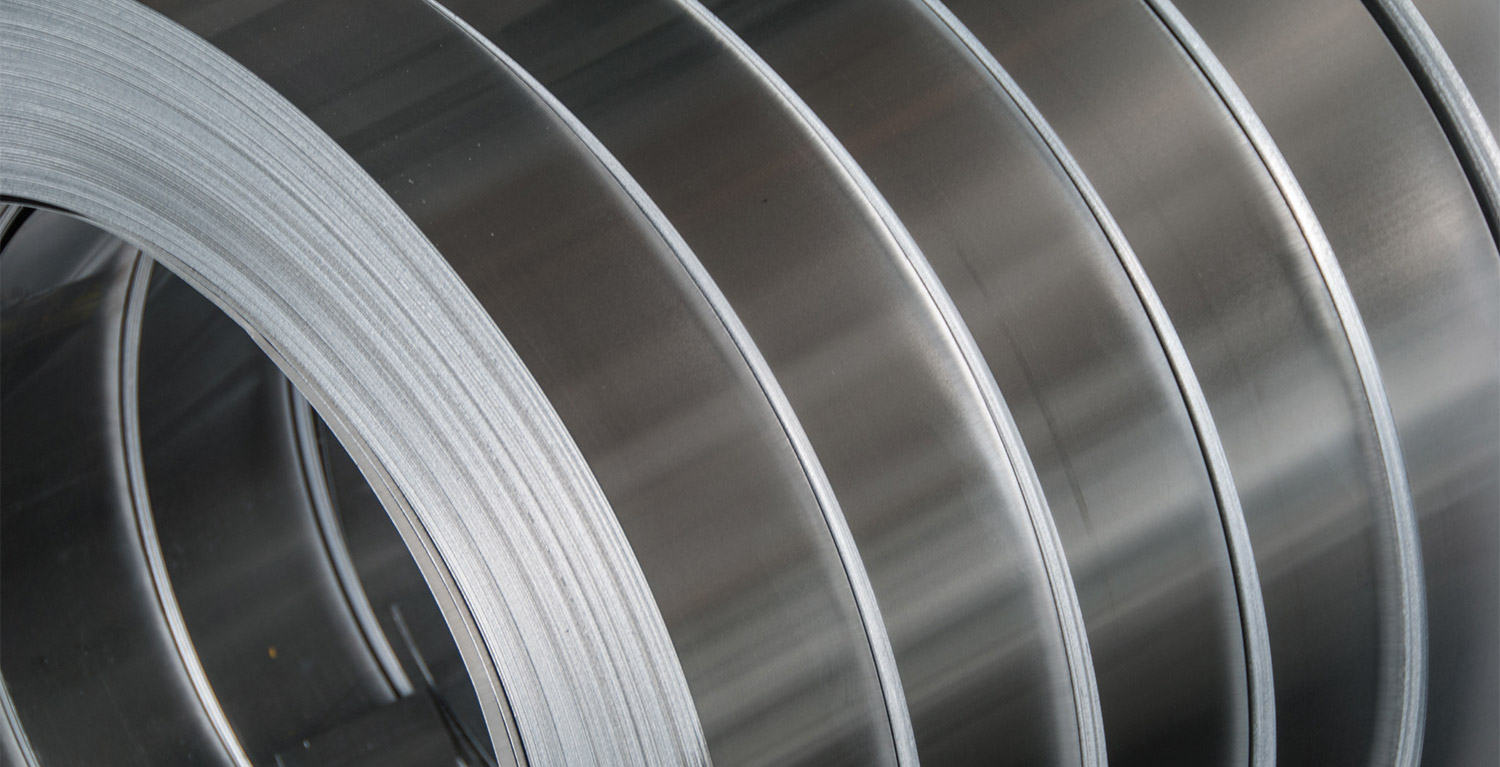 close view of cylinder metal sheets