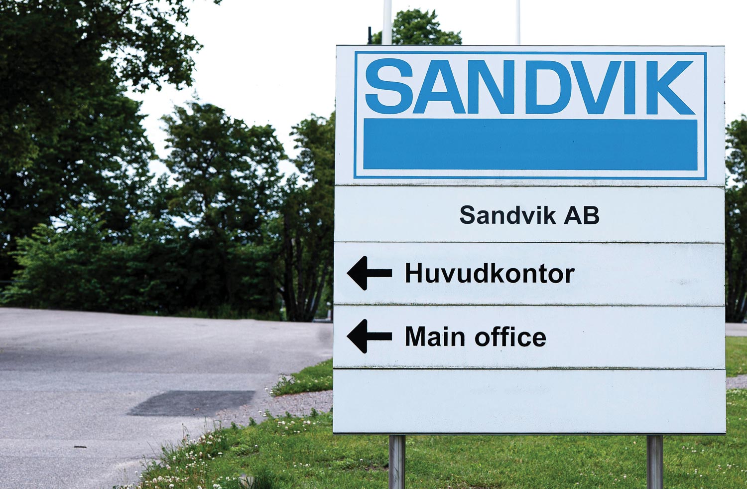 Sandvik company signage