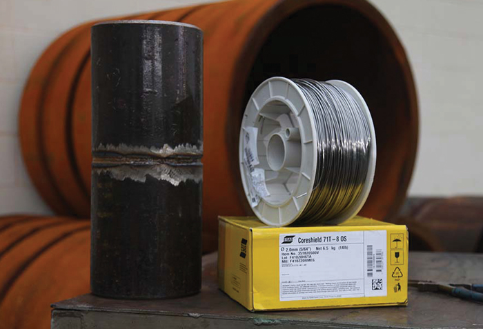 Self-shielded flux core wire  for structural applications