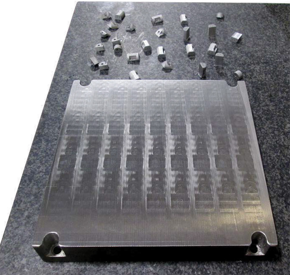 An wide range of ferrous and nonferrous metals and alloys can be removed from base plates with a band saw